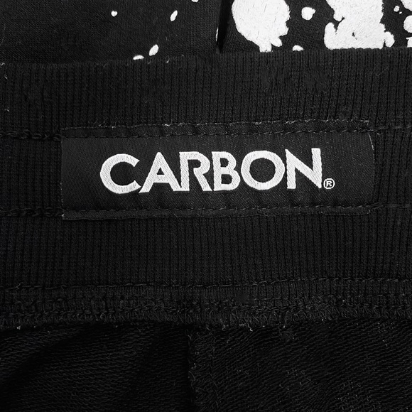 Carbon Splatter Paint Joggers Size Small Black White - Picture 4 of 5